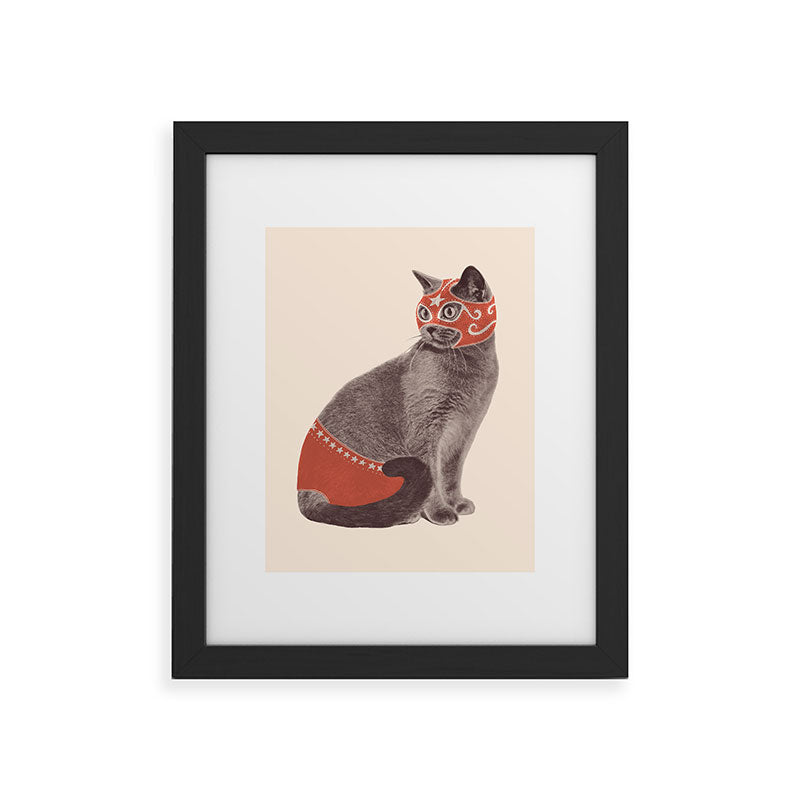 Cat Wrestler Framed Art Print Gallery Image 29