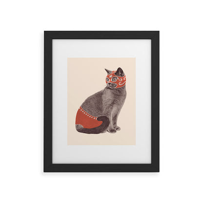 Cat Wrestler Framed Art Print Gallery Image 29
