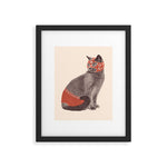 Cat Wrestler Framed Art Print Gallery Image 1