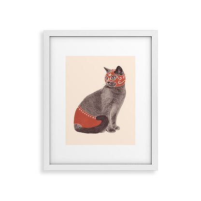 Cat Wrestler Framed Art Print Gallery Image 22