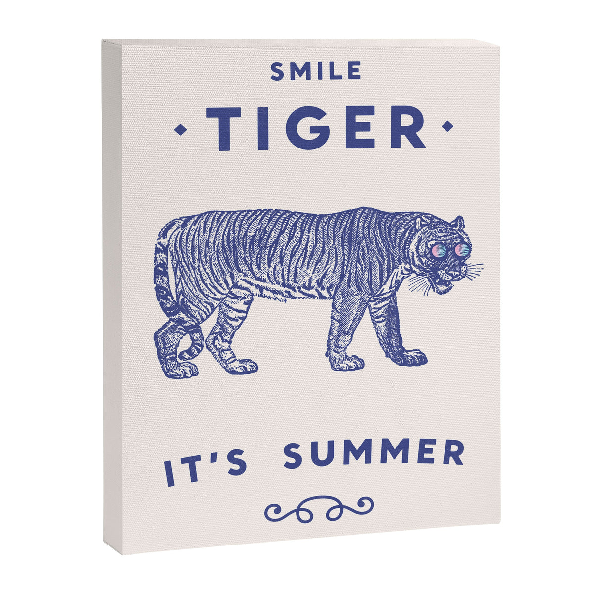 Smile Tiger, it's Summer Canvas Print Gallery Image 3