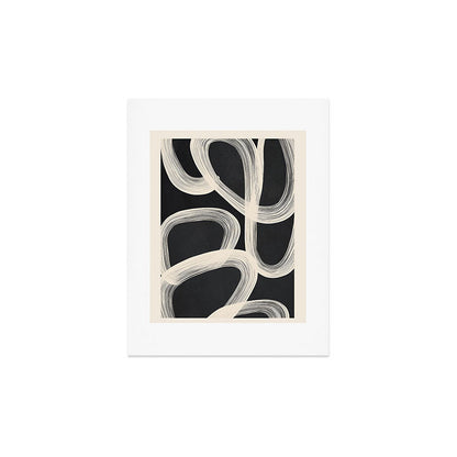 Black and White Abstract Line Art 2 Art Print Gallery Image 2