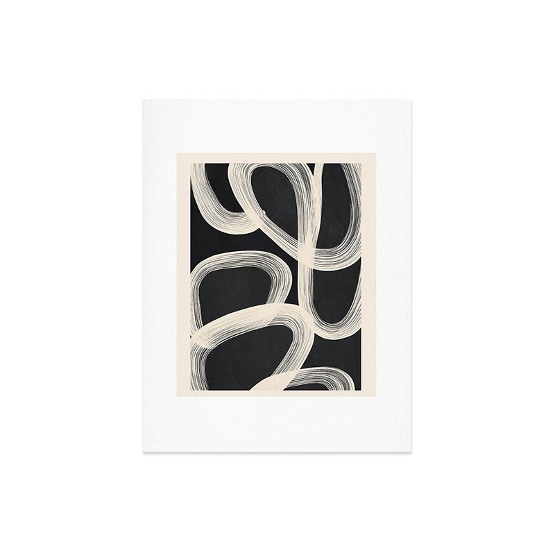 Black and White Abstract Line Art 2 Art Print Gallery Image 6