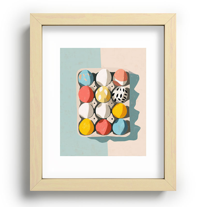 Easter Egg Carton Framed Art Print Gallery Image 70