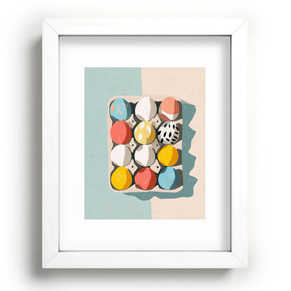 Easter Egg Carton Framed Art Print Gallery Image 75