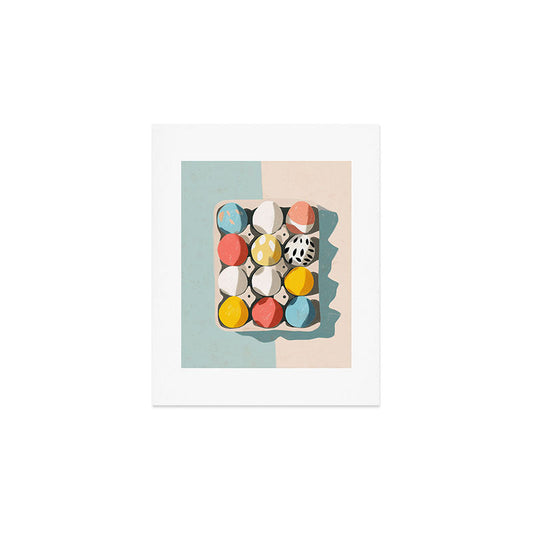 Easter Egg Carton Art Print Gallery Image 1