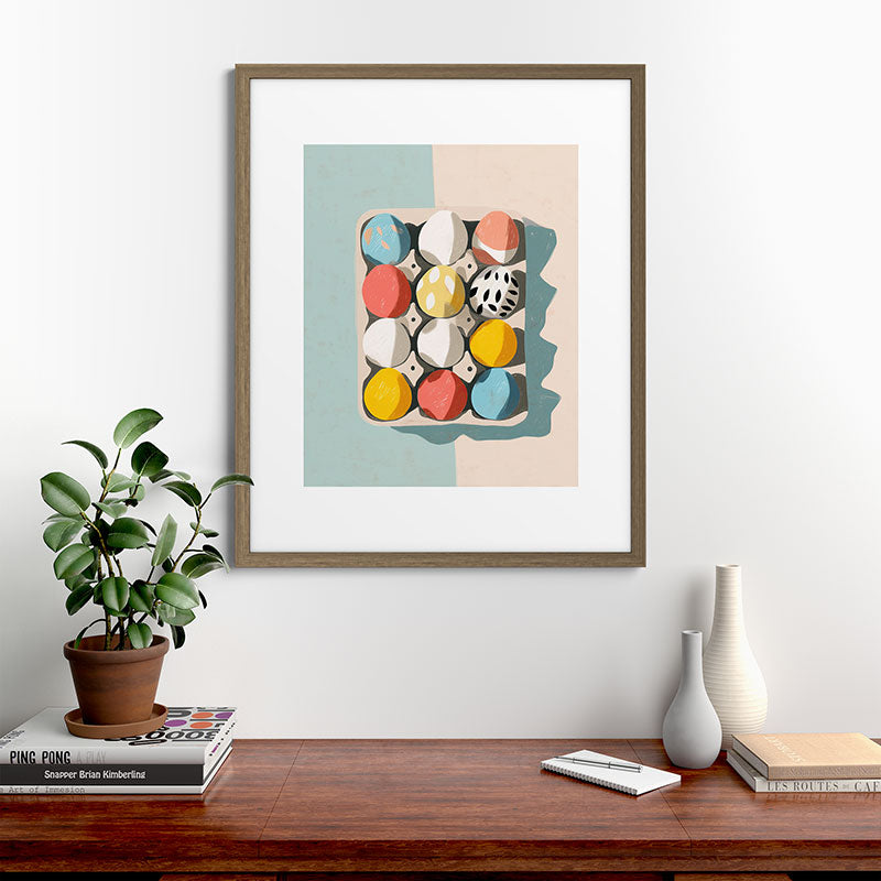 Easter Egg Carton Framed Art Print Gallery Image 42