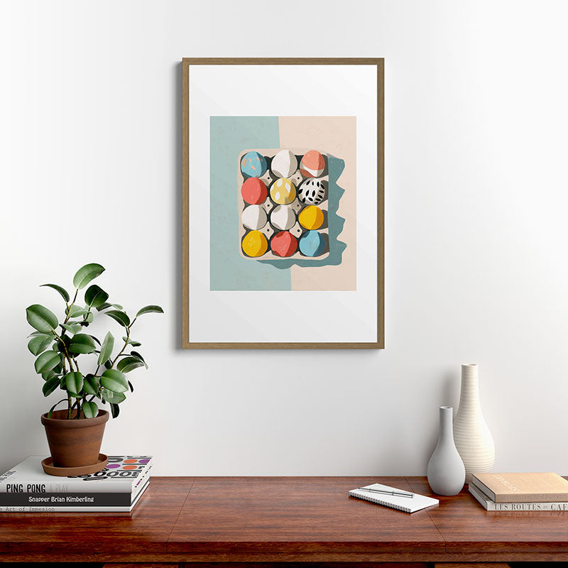 Easter Egg Carton Framed Art Print Gallery Image 13