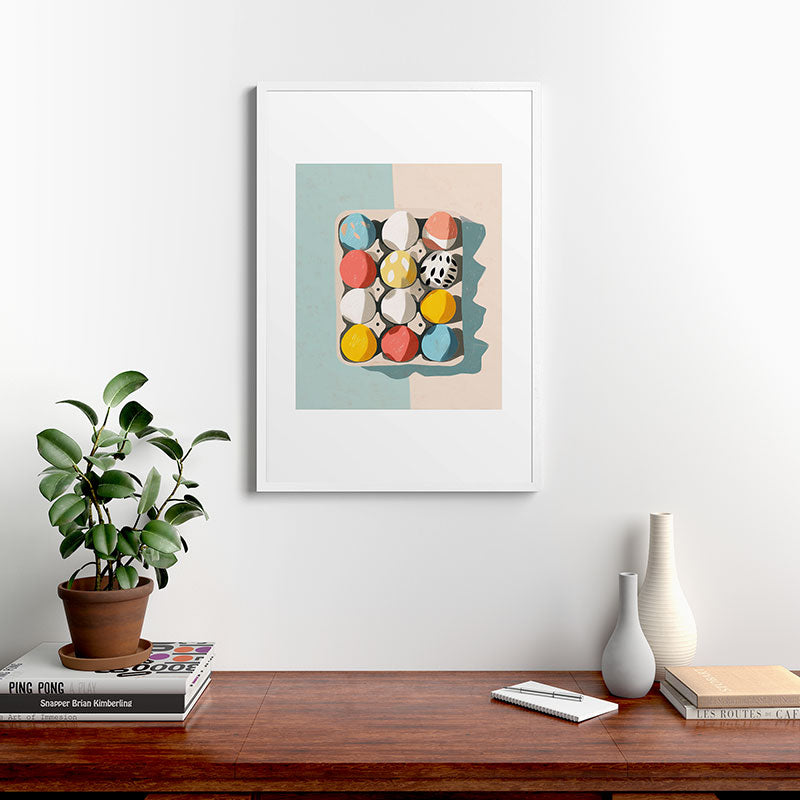 Easter Egg Carton Framed Art Print Gallery Image 27