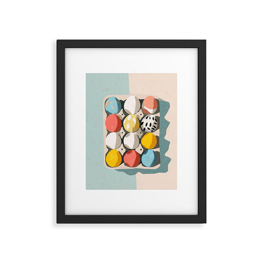 Easter Egg Carton Framed Art Print Gallery Image 2