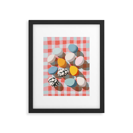 Easter Picnic Eggs Framed Art Print Gallery Image 1
