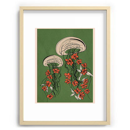 Floral Jellyfishes 2 Framed Art Print Gallery Image 72