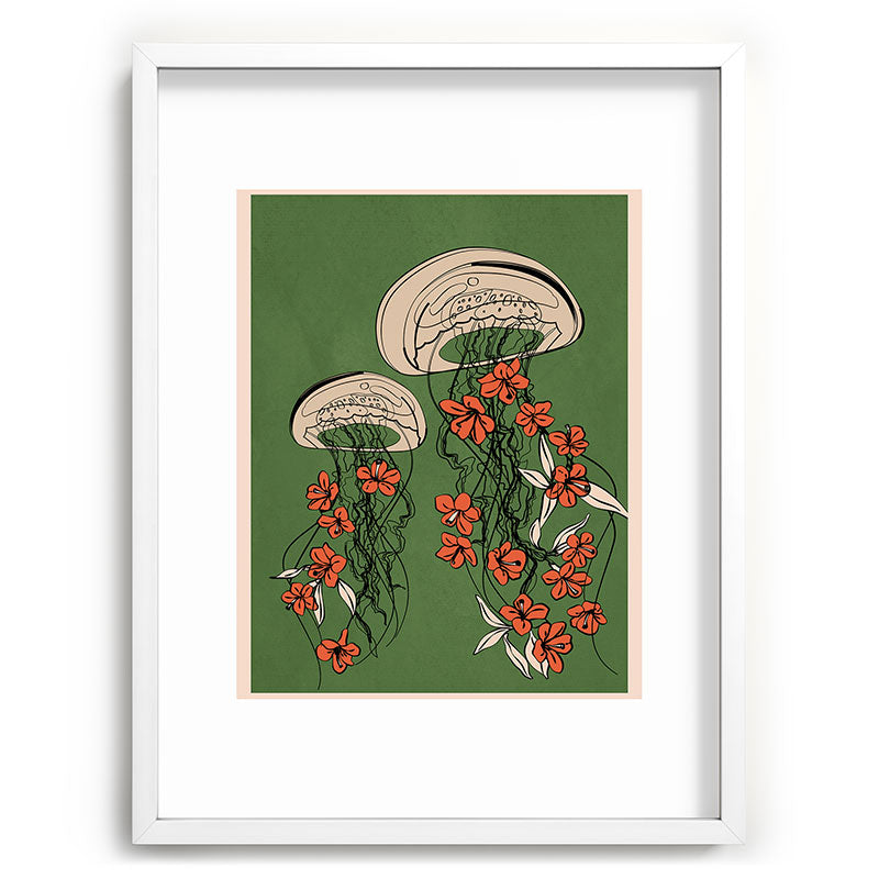 Floral Jellyfishes 2 Framed Art Print Gallery Image 78