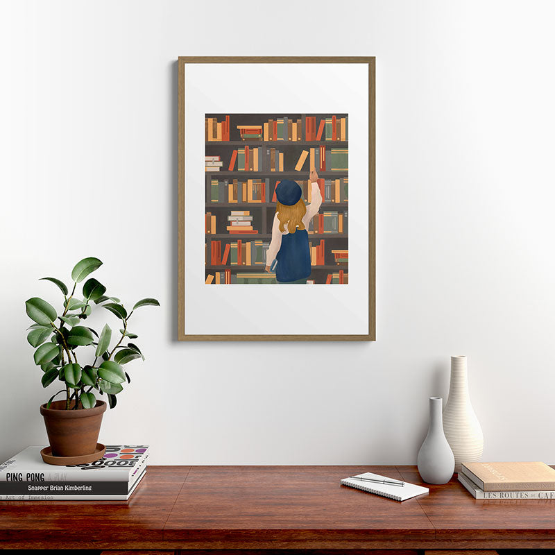 Library Love Framed Art Print Gallery Image 13