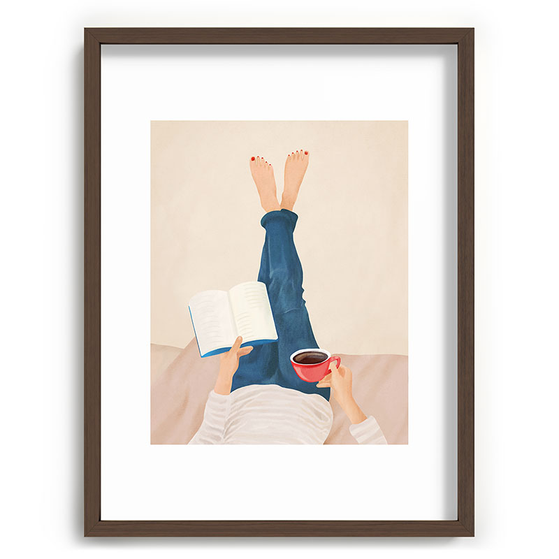 Morning Read Framed Art Print Gallery Image 67