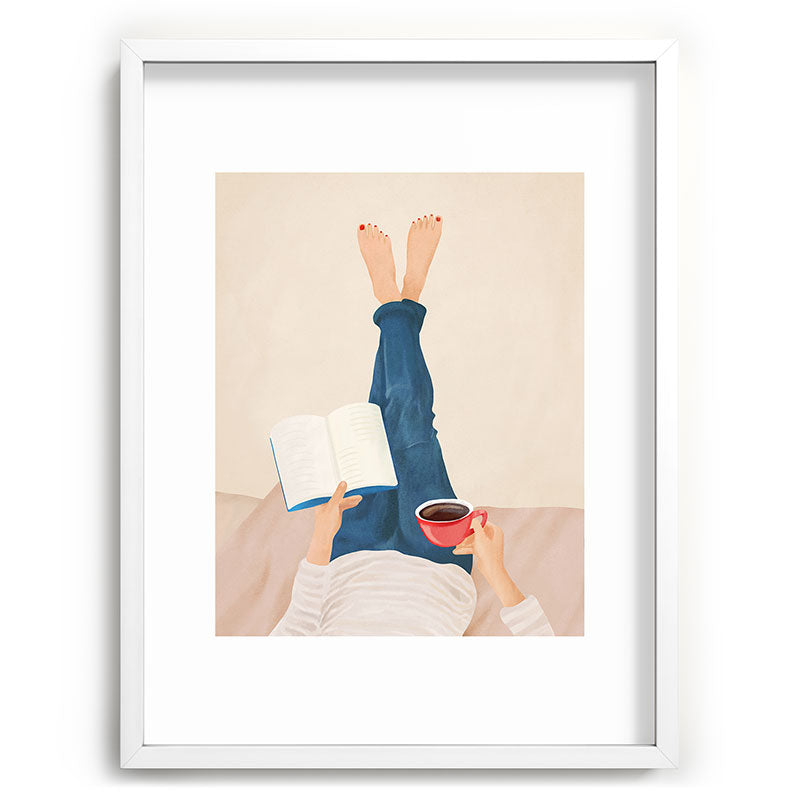 Morning Read Framed Art Print Gallery Image 78