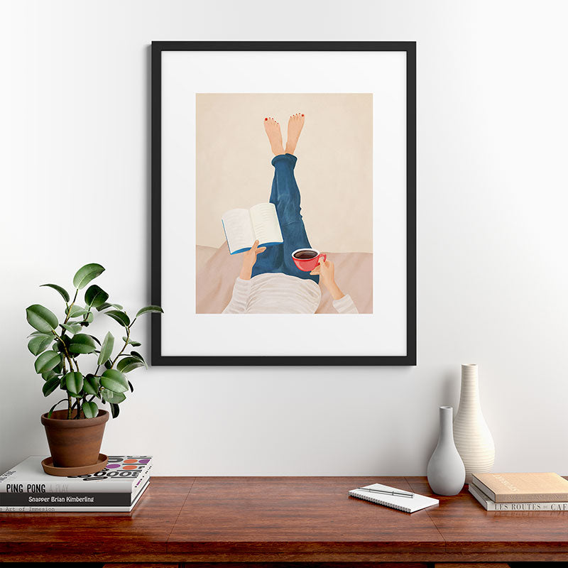 Morning Read Framed Art Print Gallery Image 35