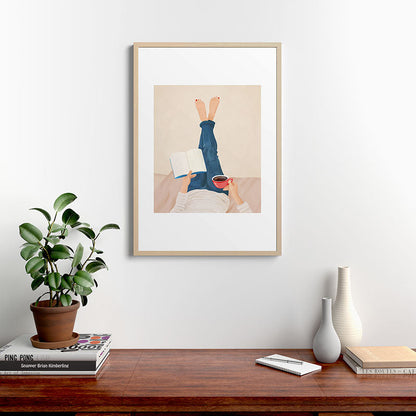 Morning Read Framed Art Print Gallery Image 20
