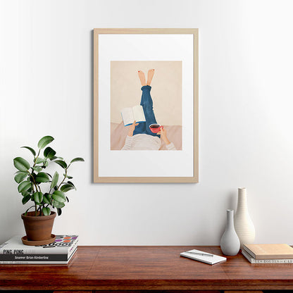 Morning Read Framed Art Print Gallery Image 48