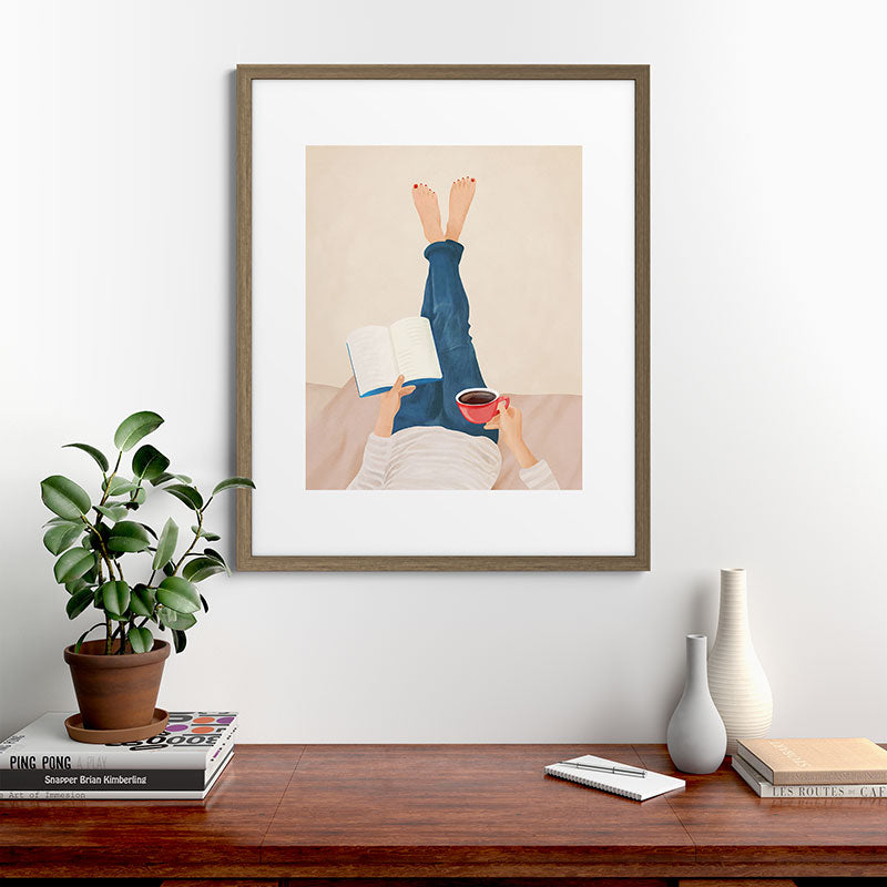 Morning Read Framed Art Print Gallery Image 42