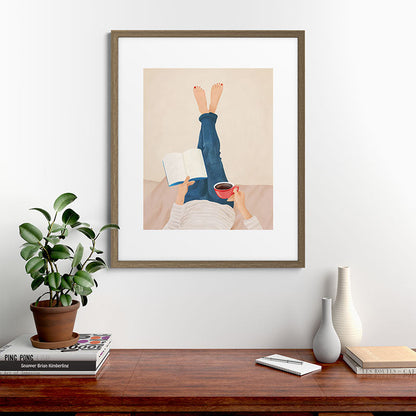 Morning Read Framed Art Print Gallery Image 42