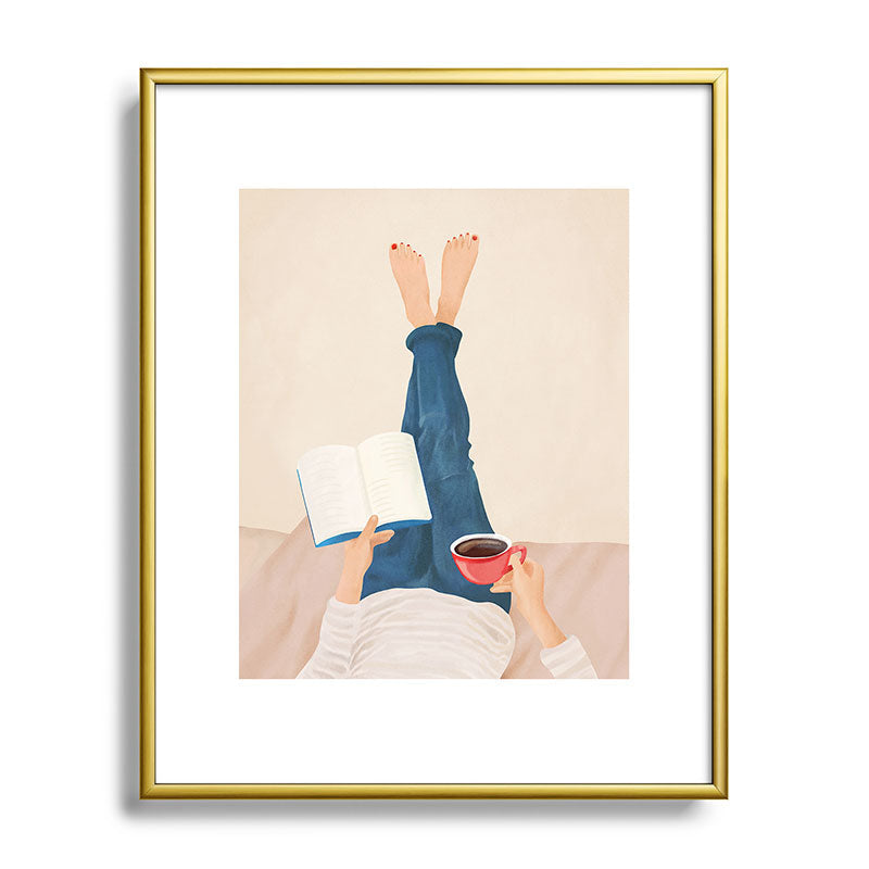 Morning Read Framed Art Print Gallery Image 88