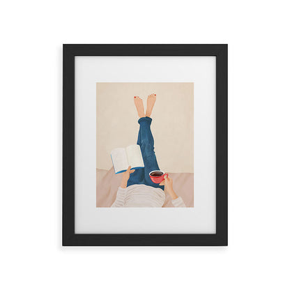 Morning Read Framed Art Print Gallery Image 34