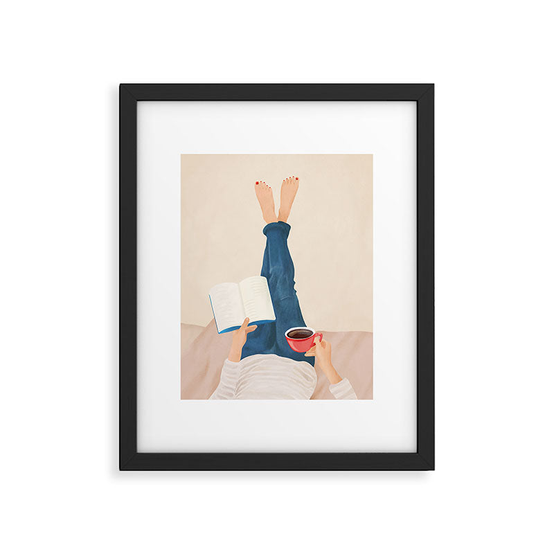 Morning Read Framed Art Print Gallery Image 4