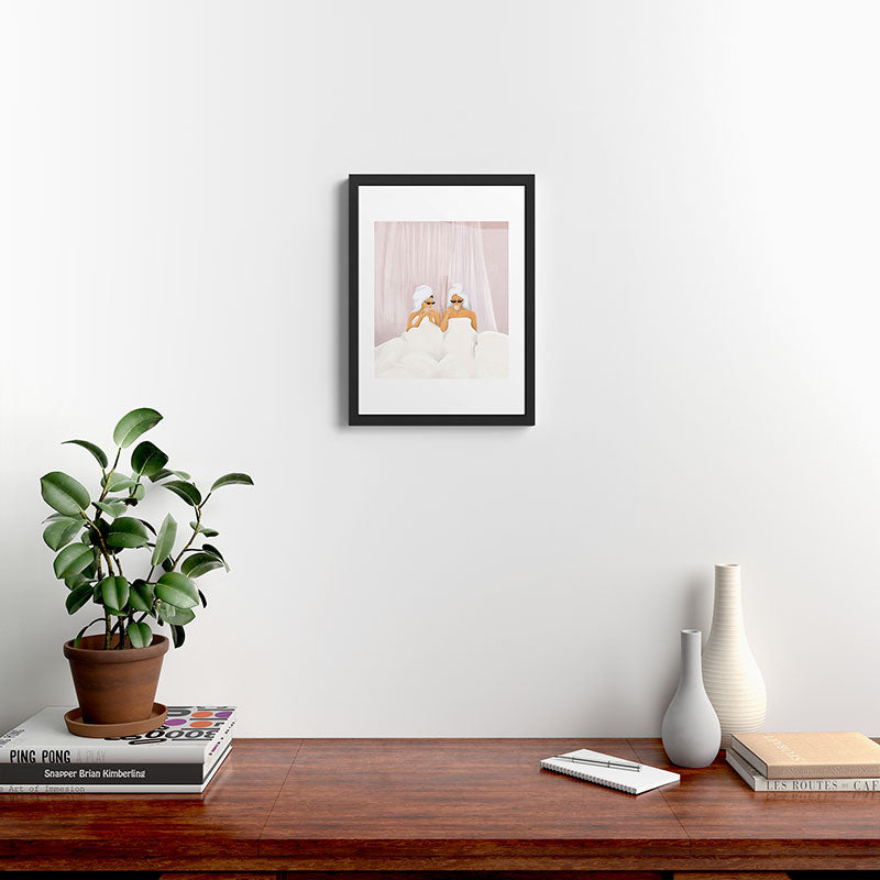 Morning with a friend Framed Art Print Gallery Image 3