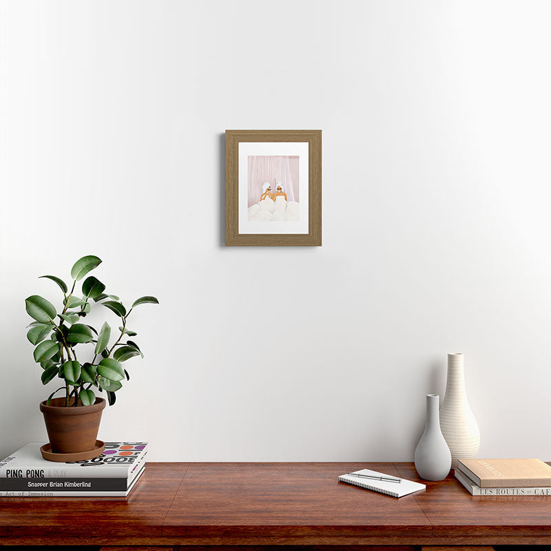 Morning with a friend Framed Art Print Gallery Image 37