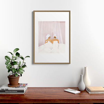 Morning with a friend Framed Art Print Gallery Image 13