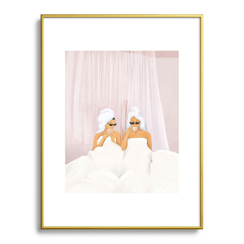 Morning with a friend Framed Art Print Gallery Image 92
