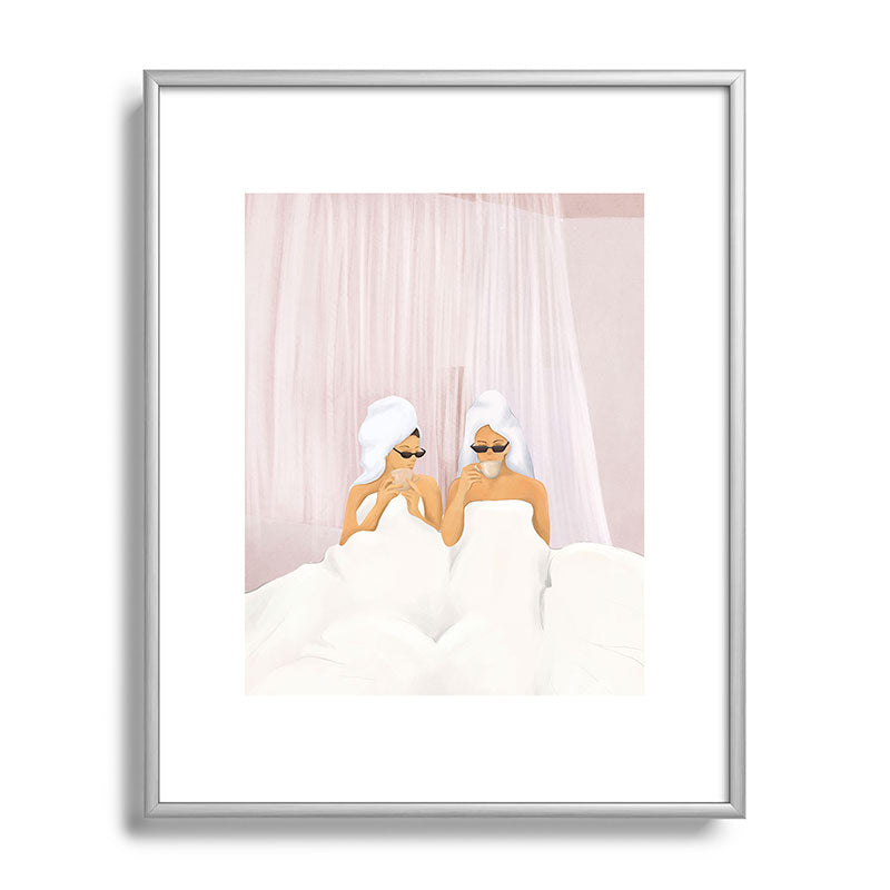 Morning with a friend Framed Art Print Gallery Image 95