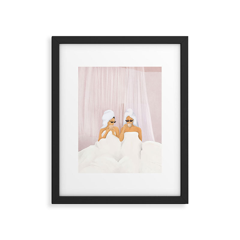 Morning with a friend Framed Art Print Gallery Image 4