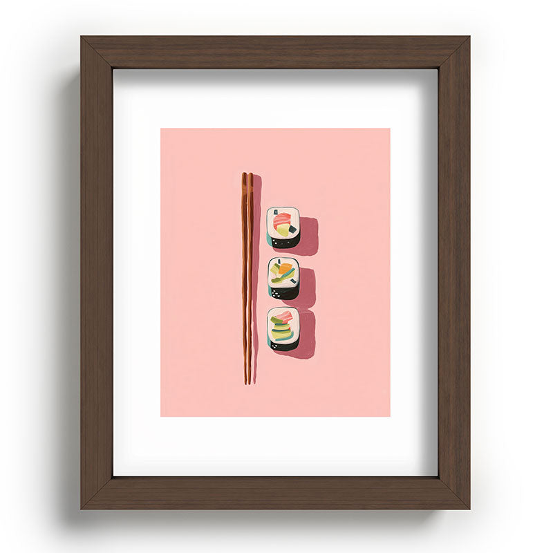 Pink Sushi Rhythm Framed Art Print Gallery Image 64
