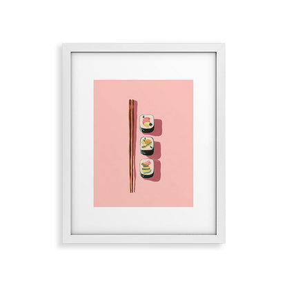Pink Sushi Rhythm Framed Art Print Gallery Image 26