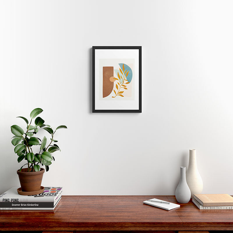Soft Abstract Shapes 01 Framed Art Print Gallery Image 3