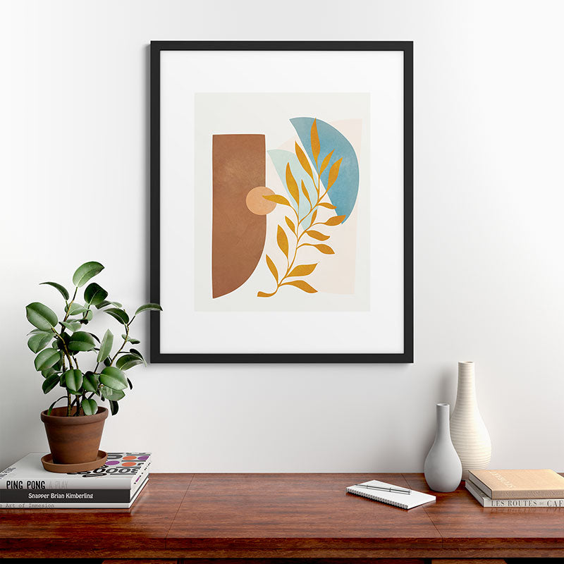 Soft Abstract Shapes 01 Framed Art Print Gallery Image 35