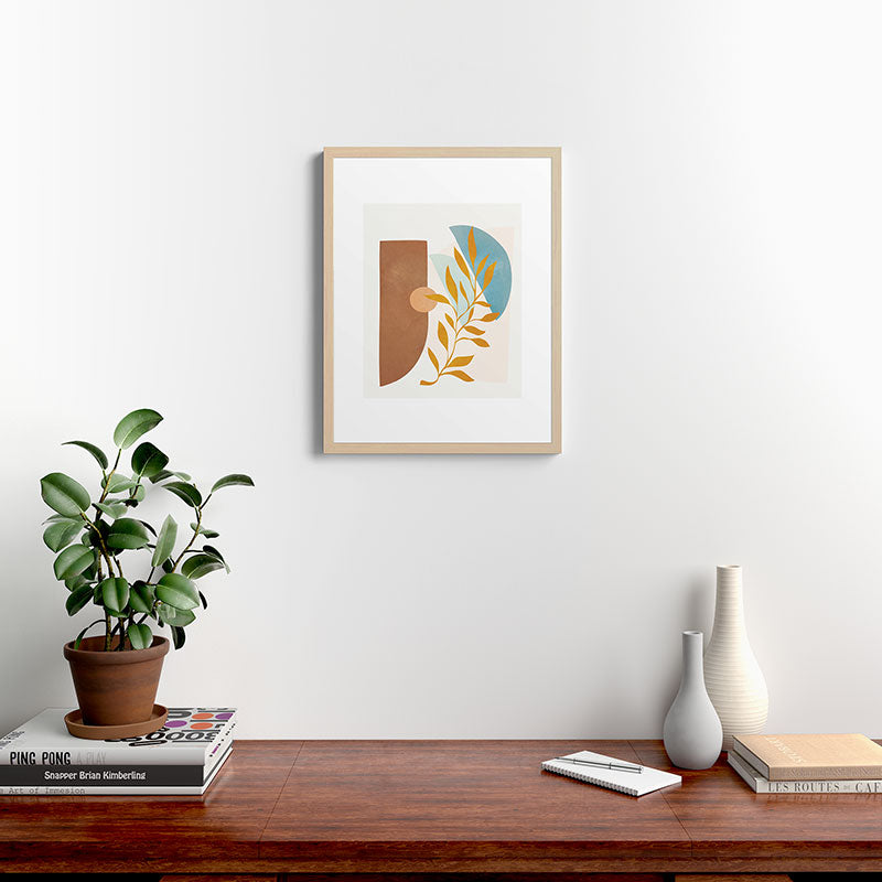 Soft Abstract Shapes 01 Framed Art Print Gallery Image 19