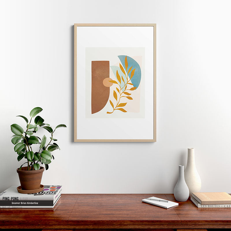 Soft Abstract Shapes 01 Framed Art Print Gallery Image 20