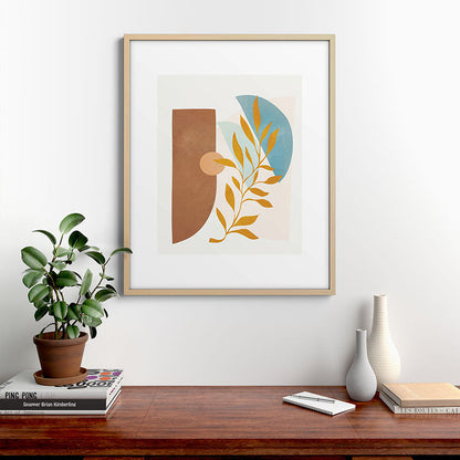 Soft Abstract Shapes 01 Framed Art Print Gallery Image 21