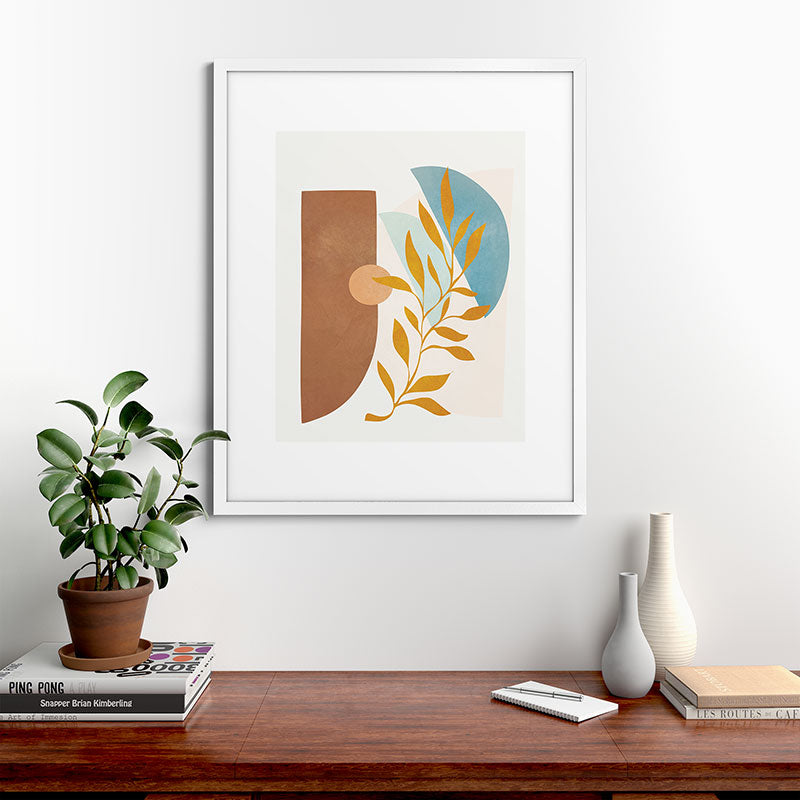 Soft Abstract Shapes 01 Framed Art Print Gallery Image 56