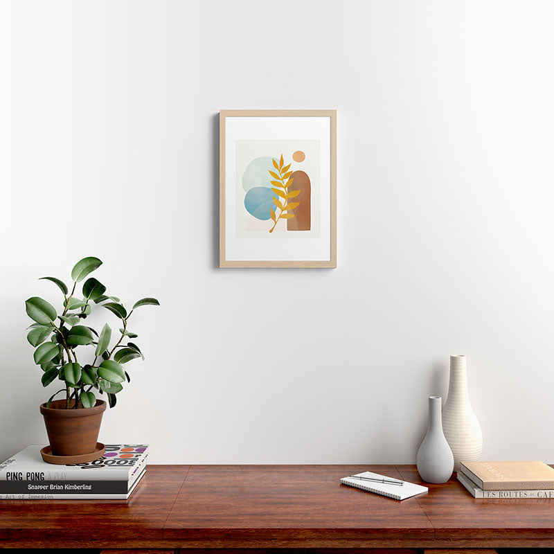Soft Abstract Shapes 04 Framed Art Print Gallery Image 23
