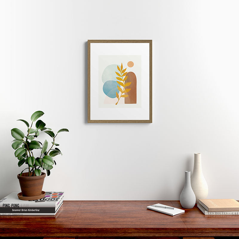 Soft Abstract Shapes 04 Framed Art Print Gallery Image 16
