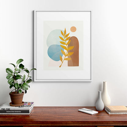 Soft Abstract Shapes 04 Framed Art Print Gallery Image 39