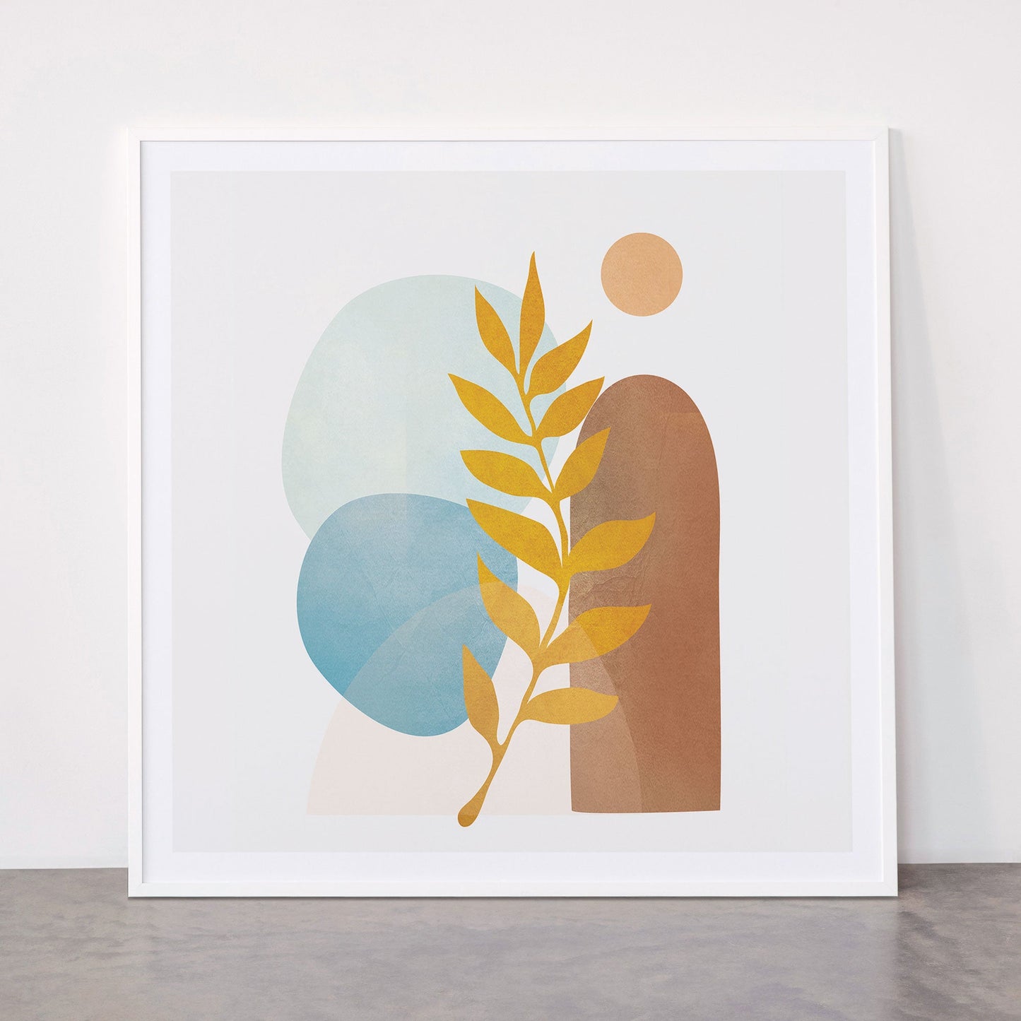 Soft Abstract Shapes 04 Framed Art Print Gallery Image 43