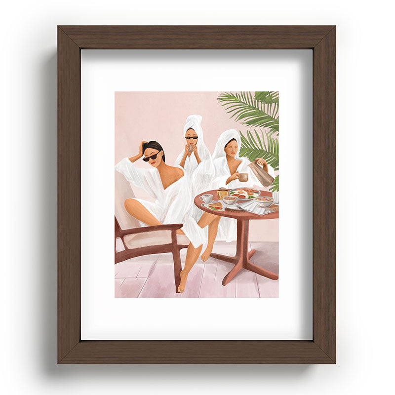 Weekend morning with friends Framed Art Print Gallery Image 64