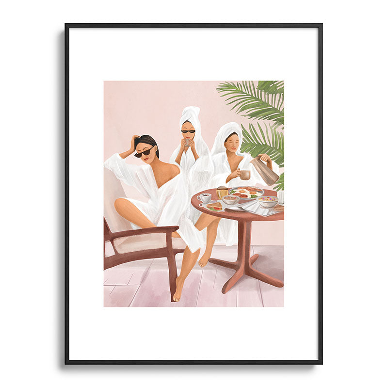 Weekend morning with friends Framed Art Print Gallery Image 84