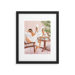Weekend morning with friends Framed Art Print Gallery Image 1