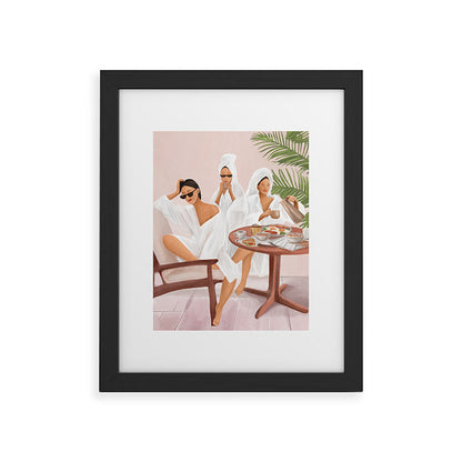 Weekend morning with friends Framed Art Print Gallery Image 33